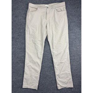 Tasc Performance Pants Mens 36x34 Beige Straight Leg Bamboo Blend Stretch Casual